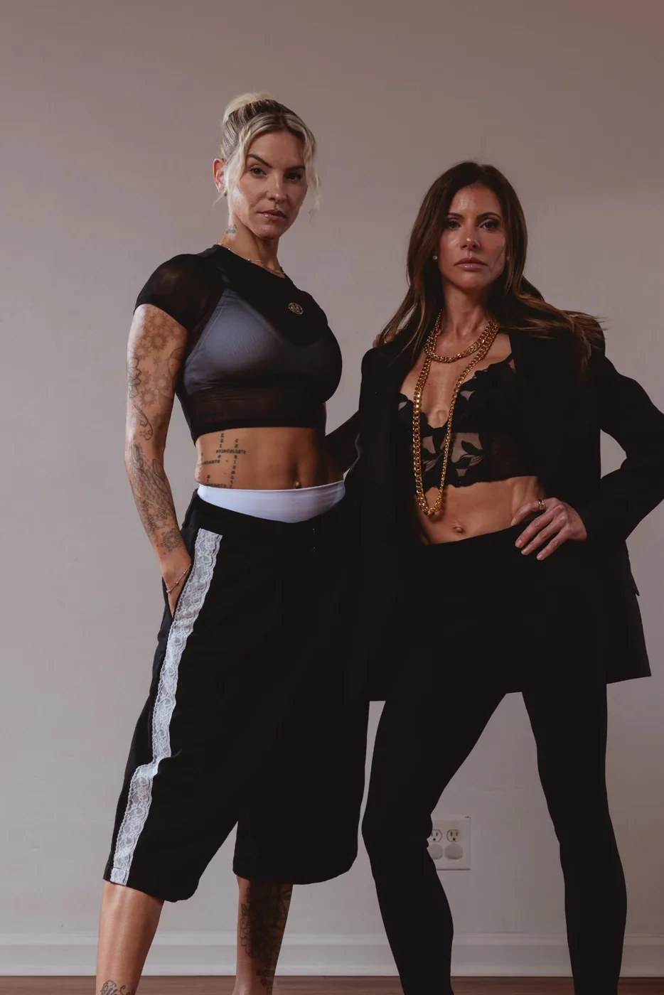 Lydie and Jess, the instructors at Sculpte Santa Barbara, in the studio